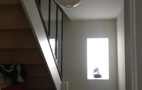 Verrière d’intérieur d’escalier sur mesure